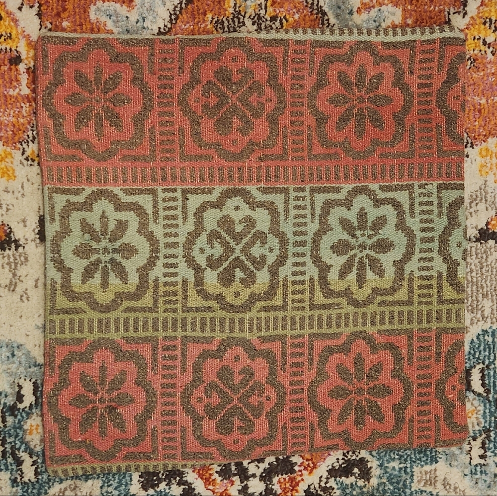 Vintage Turkish Kilim boho pillow cover 20" x 20" brand new